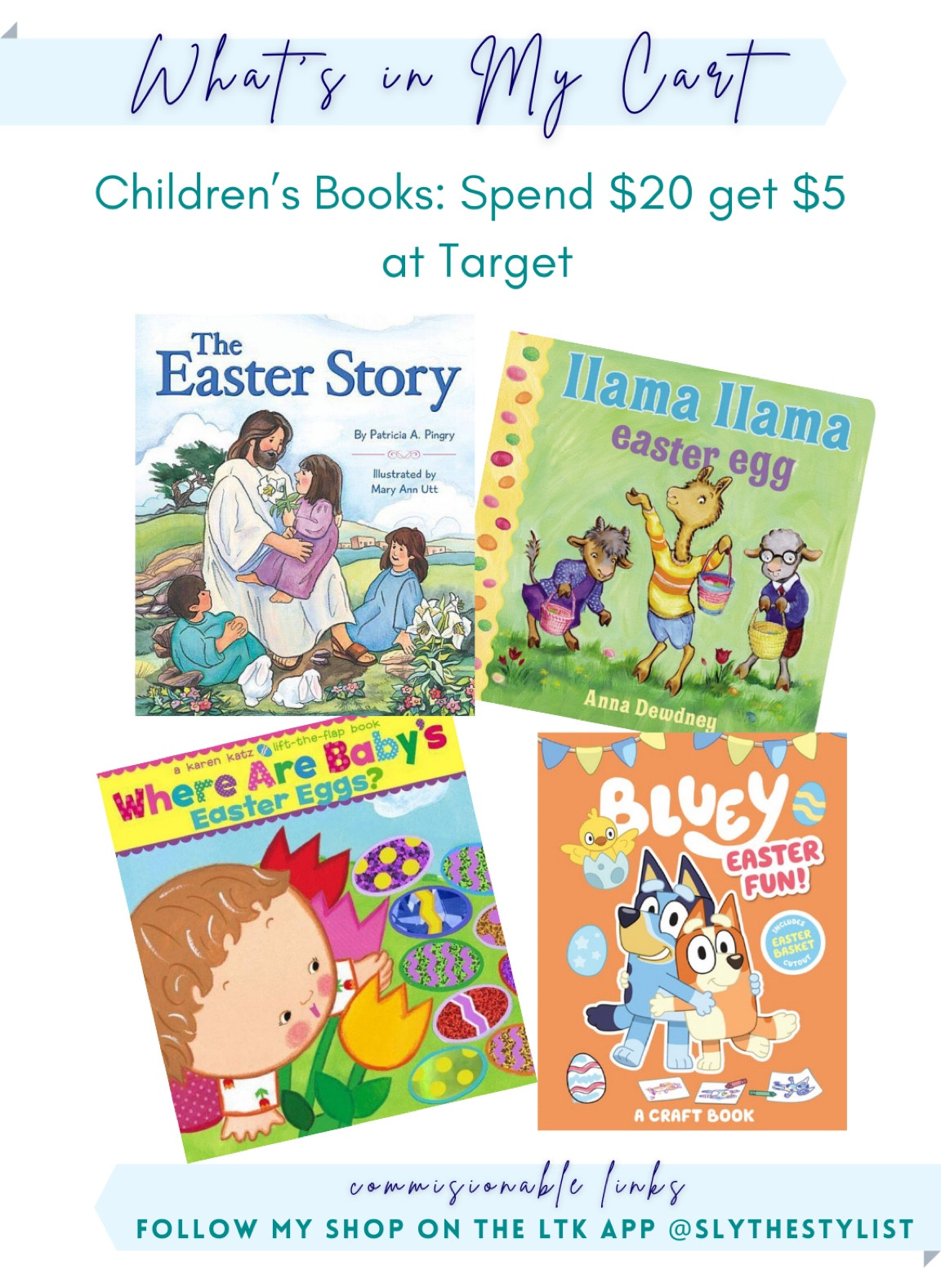 Easter Books at Target! Target sale — spend $20 get $5 gift card.

#LTKfamily #LTKkids #LTKbaby