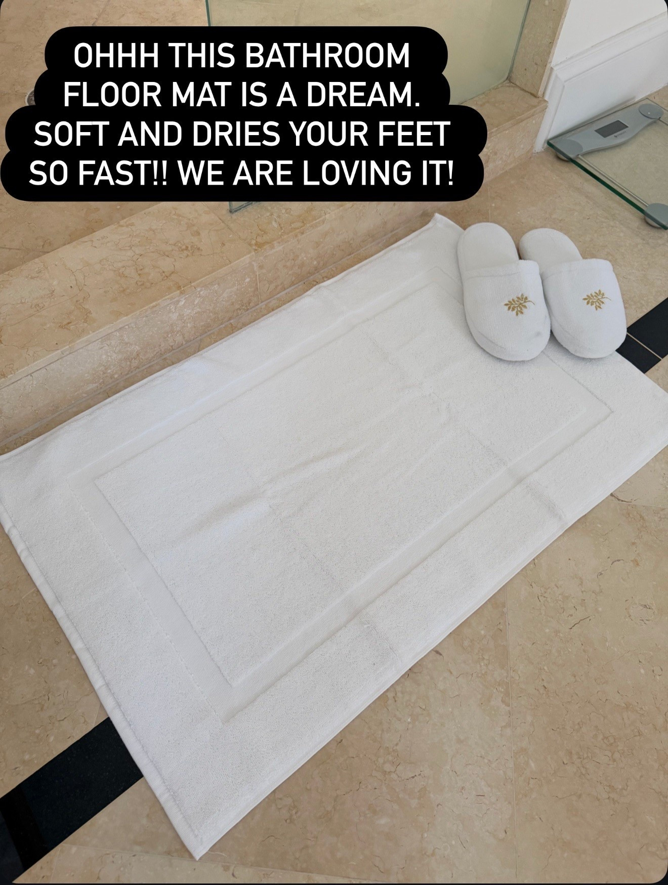 OHHH THIS BATHROOM FLOOR MAT IS A DREAM.
SOFT AND DRIES YOUR FEET SO FAST!! WE ARE LOVING IT!

#LTKU #LTKHome #LTKSeasonal