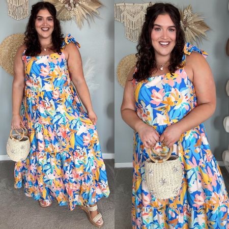 Amazon colorful Summer maxi dress for everyday outfit inspo or vacation style ☀️🌴🌺 XXL 

#LTKStyleTip #LTKPlusSize #LTKSeasonal