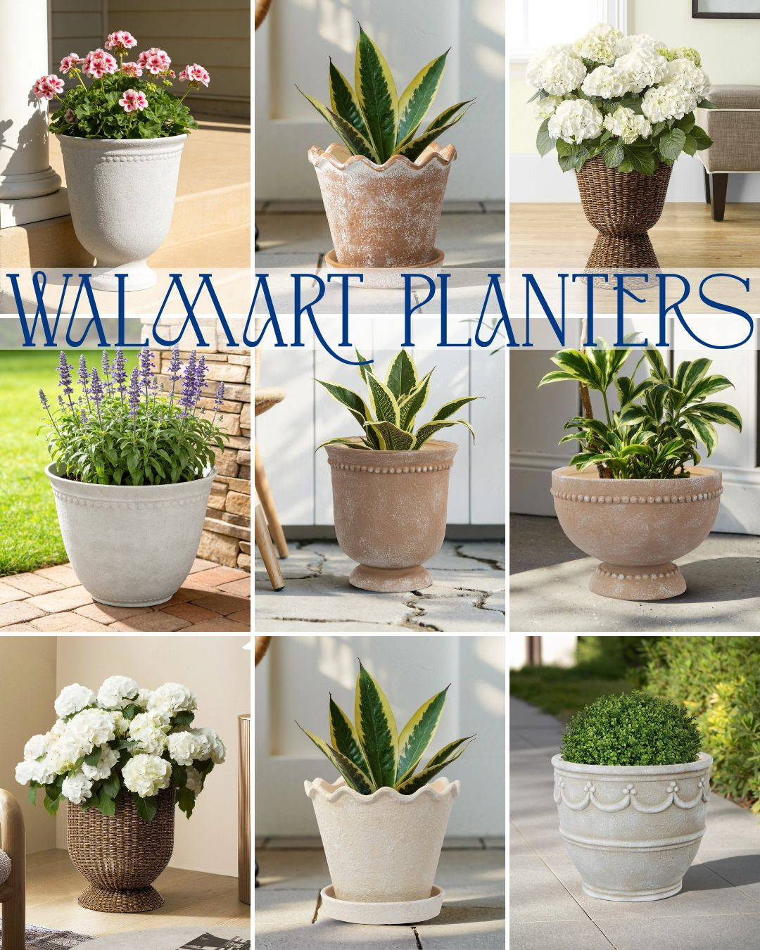 Walmart planters! 

 #LTKHome