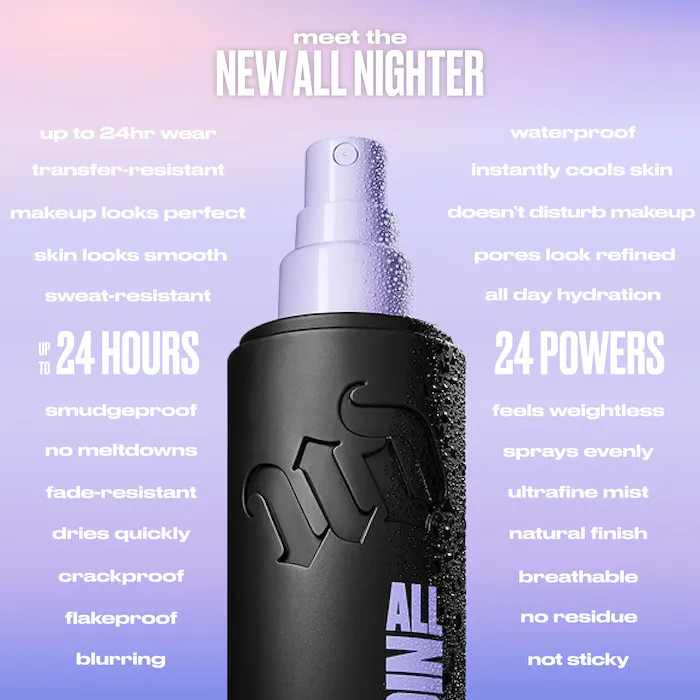 All Nighter Waterproof Natural Finish Setting Spray with 24HR Wear | Sephora (US)