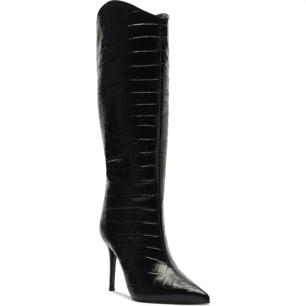 Schutz Maryana Pointed Toe Boot in Black at Nordstrom, Size 10 | Nordstrom