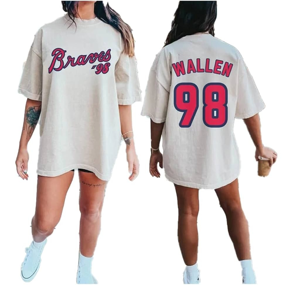 Country Music Concert Shirt, Braves Baseball Tee, Braves Baseball Shirt, Wallen Bull Shirt, Count... | Amazon (US)