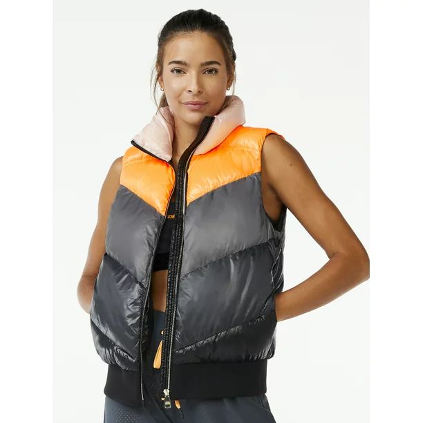 Love & Sports Women's Colorbocked Vest - Walmart.com | Walmart (US)