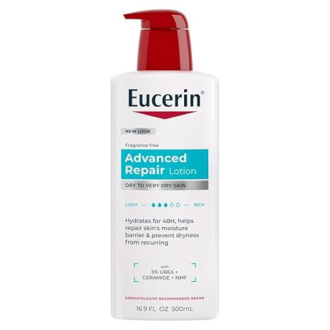 Eucerin Advanced Repair Body Lotion for Very Dry Skin, Unscented Lotion Formulated with Ceramides... | Amazon (US)