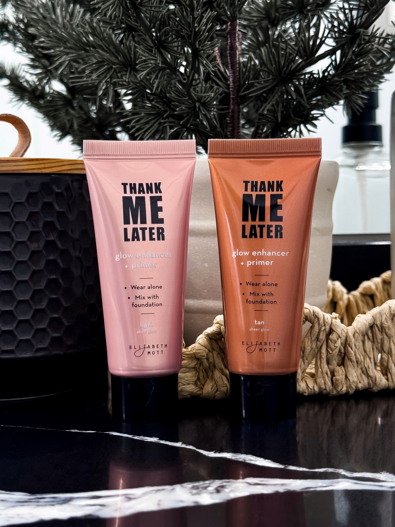 The Elizabeth Mott Thank Me Later Glow Enhancer + Primer is a secret weapon for hydrated, lit-from-within skin. This multitasking formula works as both a smoothing primer and a subtle glow booster, giving your complexion that fresh, dewy finish without glitter or heaviness. It instantly brightens dull skin, blurs the appearance of pores and fine lines, and helps your makeup go on smoother and last longer throughout the day.

You can wear it alone for a sheer, natural glow, mix it with your foundation for an all-over radiance, or apply it just to the high points of your face for a soft highlight.

This is such an underrated beauty find and makes a perfect stocking stuffer, self-care gift, or beauty basket addition for the girl who loves glowy, effortless makeup.

If you love radiant skin, glass skin trends, and makeup that feels as good as it looks — you’ll be saying thank me later too.

#ElizabethMott #ThankMeLater #GlowEnhancer #GlowySkin #RadiantSkin #DewyMakeup #GlassSkinLook #NaturalGlow #MakeupPrimer #HydratingPrimer #BlurringPrimer #NoMakeupMakeup #MakeupMustHave #BeautyFinds #AffordableBeauty #CleanGirlAesthetic #EverydayMakeup #MakeupEssentials #MakeupBase #FlawlessBase #HolidayBeauty #BeautyGiftIdeas #StockingStufferIdea #GiftBasketEssentials #BeautyBasket #SelfCareGifts #GlowUpSeason #MakeupRoutine #LTKBeauty #LTKFinds #TrendingBeauty #ViralMakeup #ViralBeauty #SkinTintAlternative #IlluminatingPrimer #SoftGlam #BronzedGlow #MakeupLovers #GlowyGirl #BeautyInfluencerFavorites #Primer

#LTKBeauty #LTKGiftGuide #LTKgrwm