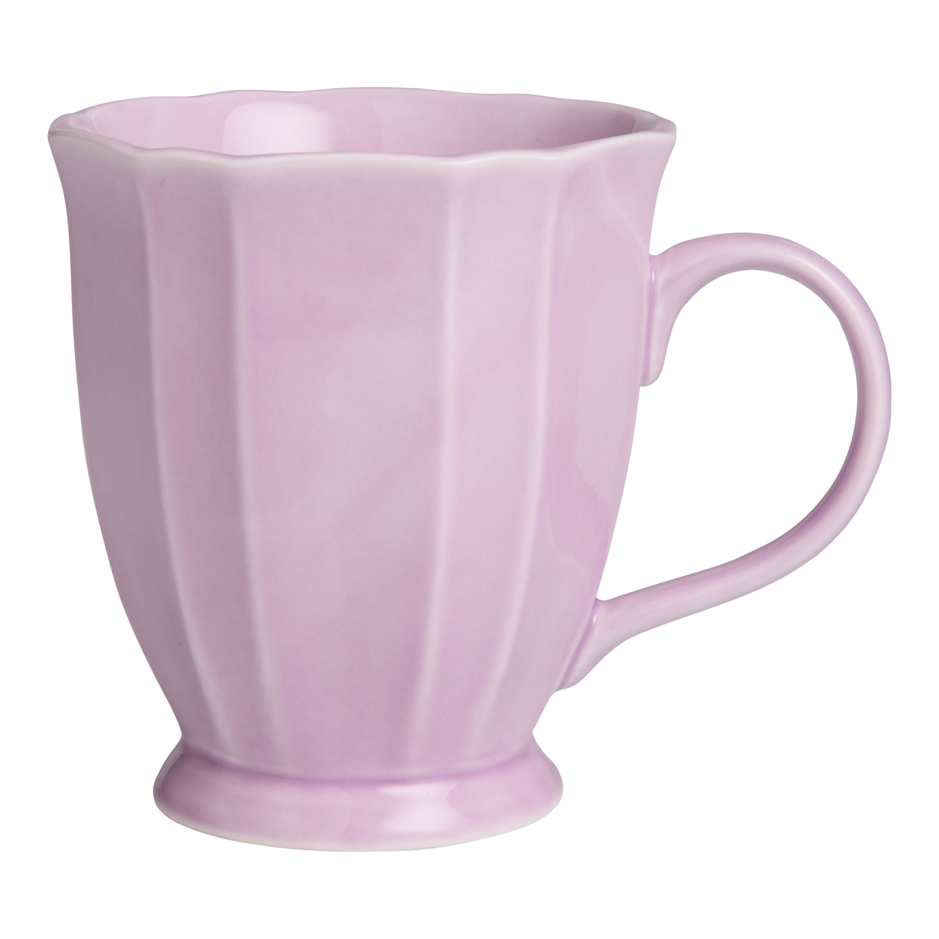 Tall Scalloped Ceramic Mug - World Market | World Market