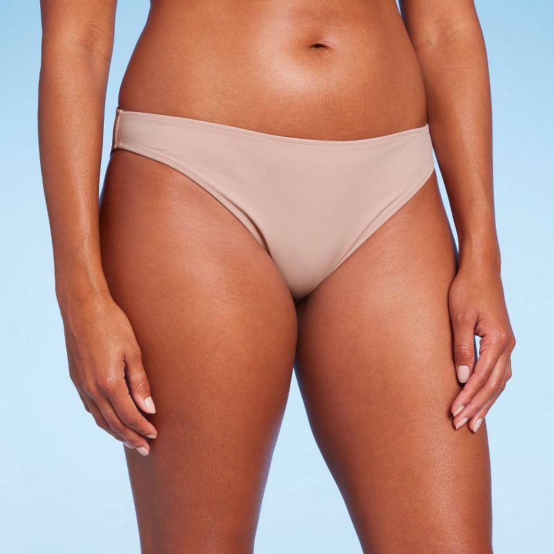 Women's Cheeky Bikini Bottom - Shade & Shore™ Light Brown | Target