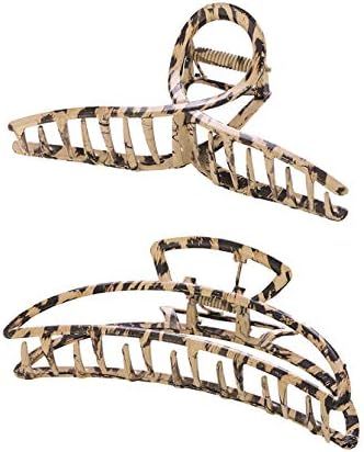 Womens Hair Claw Clip Leopard Non Slip Light Weight Meatal Hair Accessories for Women | Amazon (US)