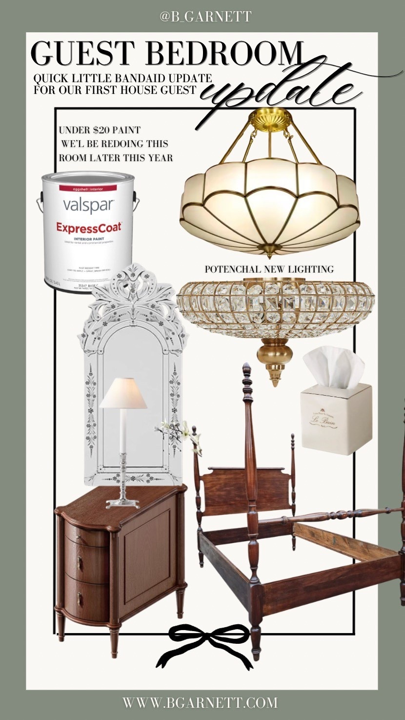 We have 3 weeks to redo our guest bedroom before our first house guest. While this is a short term bandaid (we’re going to add wainscoting and wall paper in a few months) this is what’s on my mind 

Guest bedroom | bedroom decor | antique inspired 

#LTKHome #LTKTravel #LTKgrwm