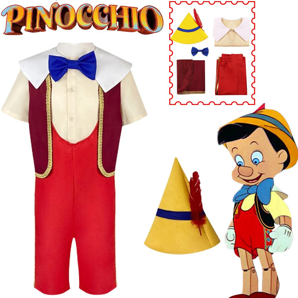 Pinocchio Children's puppet costume, children's puppet costume, fairy tale character costume, Hal... | Walmart (US)