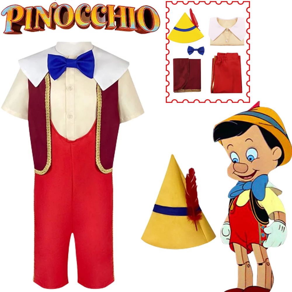 Pinocchio Children's puppet costume, children's puppet costume, fairy tale character costume, Hal... | Walmart (US)