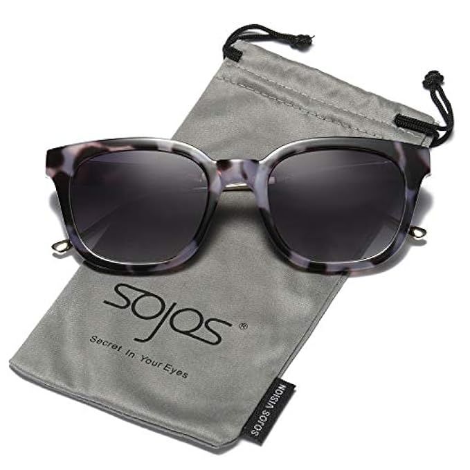 SOJOS Classic Polarized Sunglasses for Women Men Mirrored Lens SJ2050 | Amazon (US)