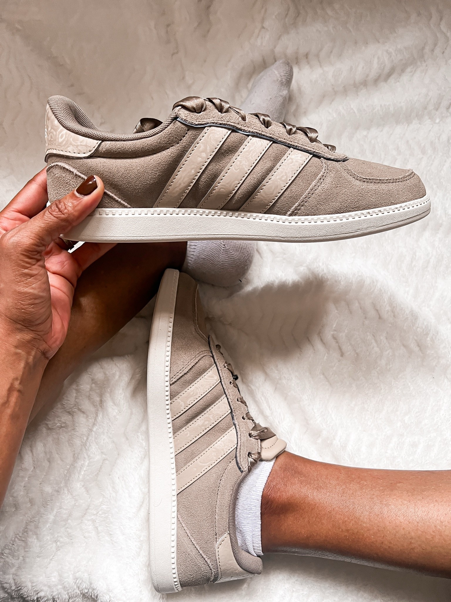 I grabbed these sneakers at JCPenney earlier in the summer for the fall season. Really cute and comfortable Adidas. This color isn’t available any longer but there are some other nice ones, including a cute pink pair.

#LTKOver40 #LTKgrwm
