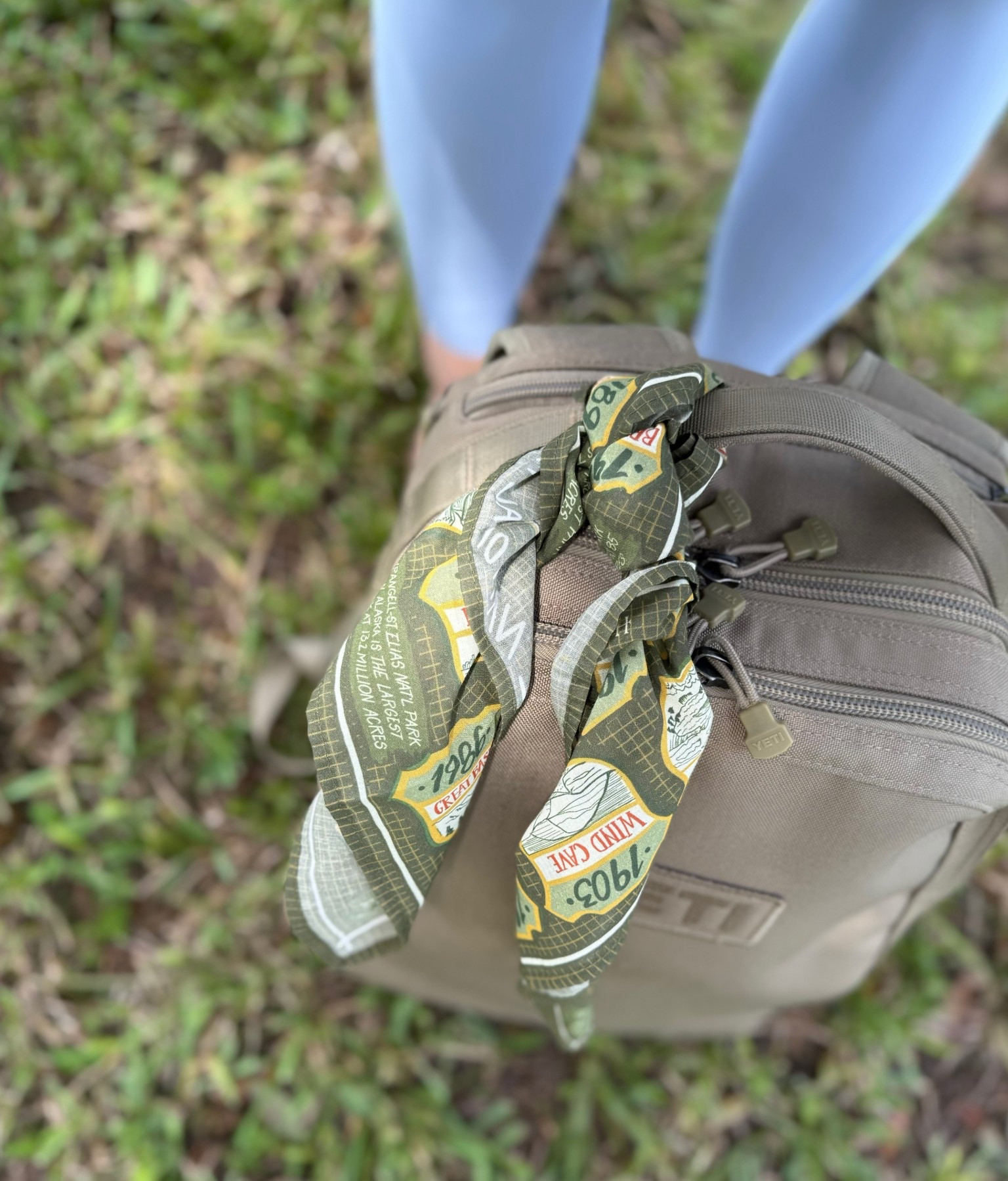 National parks, but make it chic 🏞️✨ Styled this gorgeous scarf on my Yeti because why not? Obsessed with how versatile it is—and 10% goes back to keeping our parks beautiful 🤍 

#LTKStyleTip #LTKOver40 #LTKActive