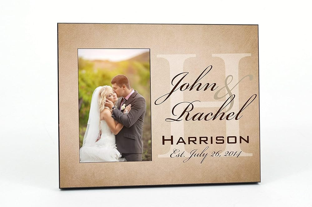 Personalized Picture Frame With Monogram For A 4x6 Photo | Amazon (US)