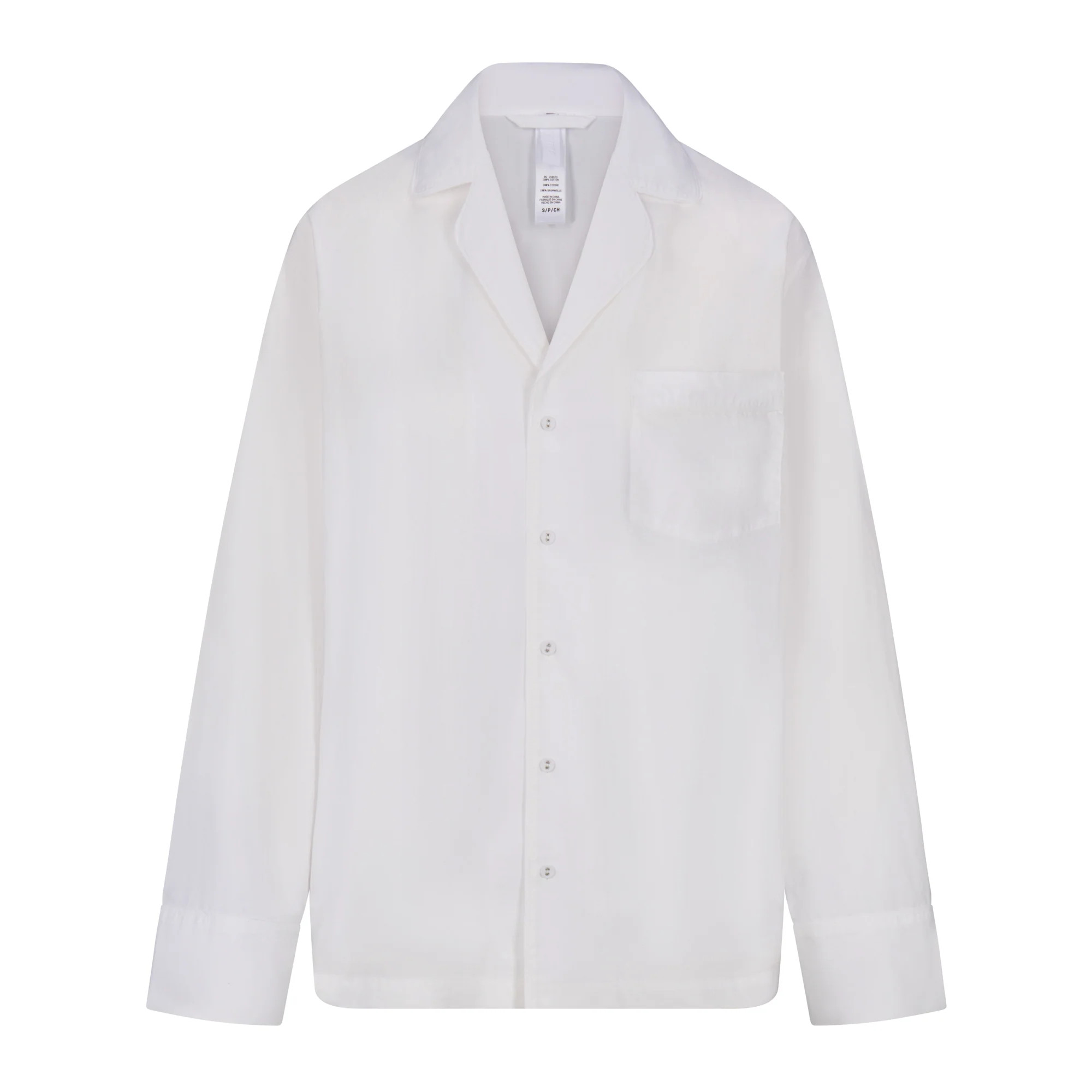 COTTON POPLIN SLEEP BUTTON UP SHIRT | SKIMS (US)