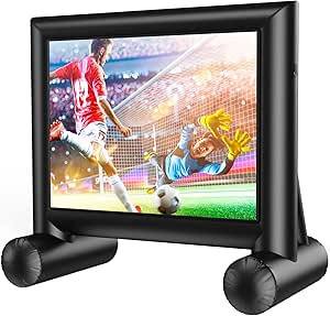 Amada 16 Feet Outdoor Inflatable Movie Screen, Projector Screen with Fast Low-Noise Air, Support ... | Amazon (US)