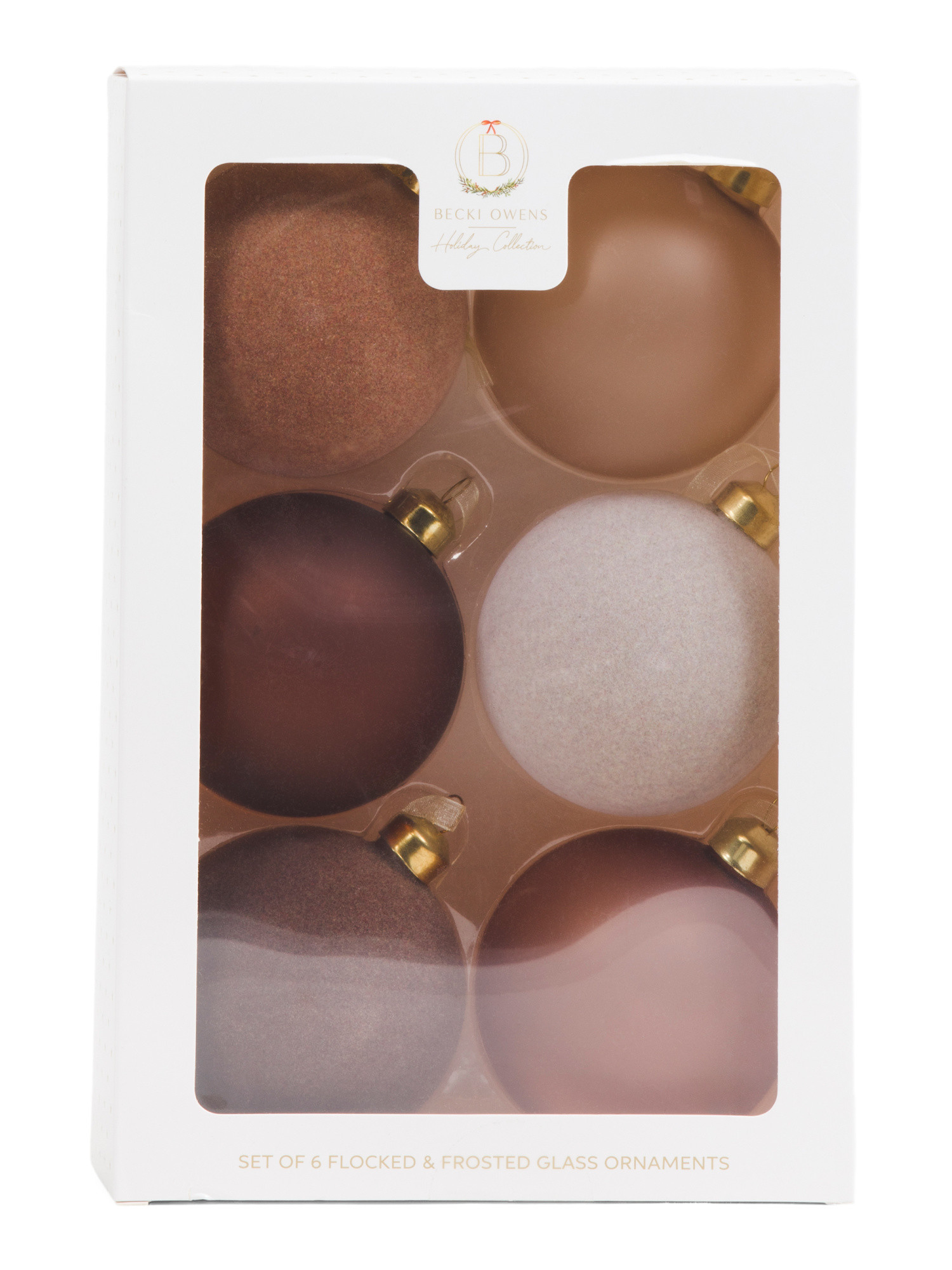 6pk Flocked And Frosted Christmas Ornaments | Pillows & Decor | Marshalls | Marshalls