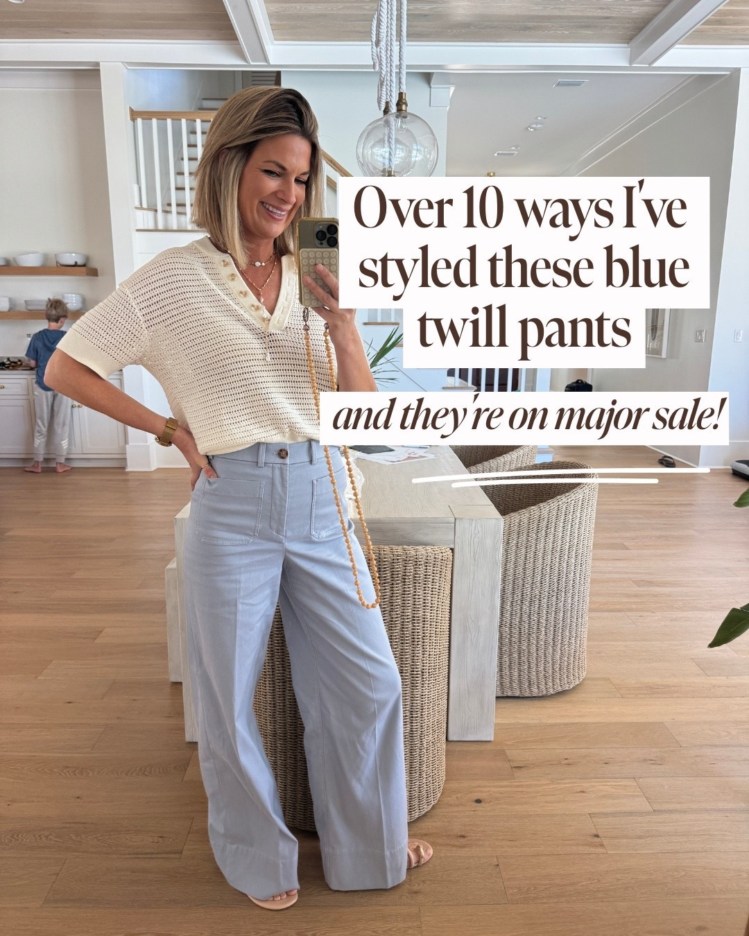 These blue twill pants are on major sale today! I’ve worn them for business, travel, and date night! Small top and small tall pants. I am 5’11”.

https://liketk.it/63ukD

#LTKTravel #LTKWorkwear #LTKTall