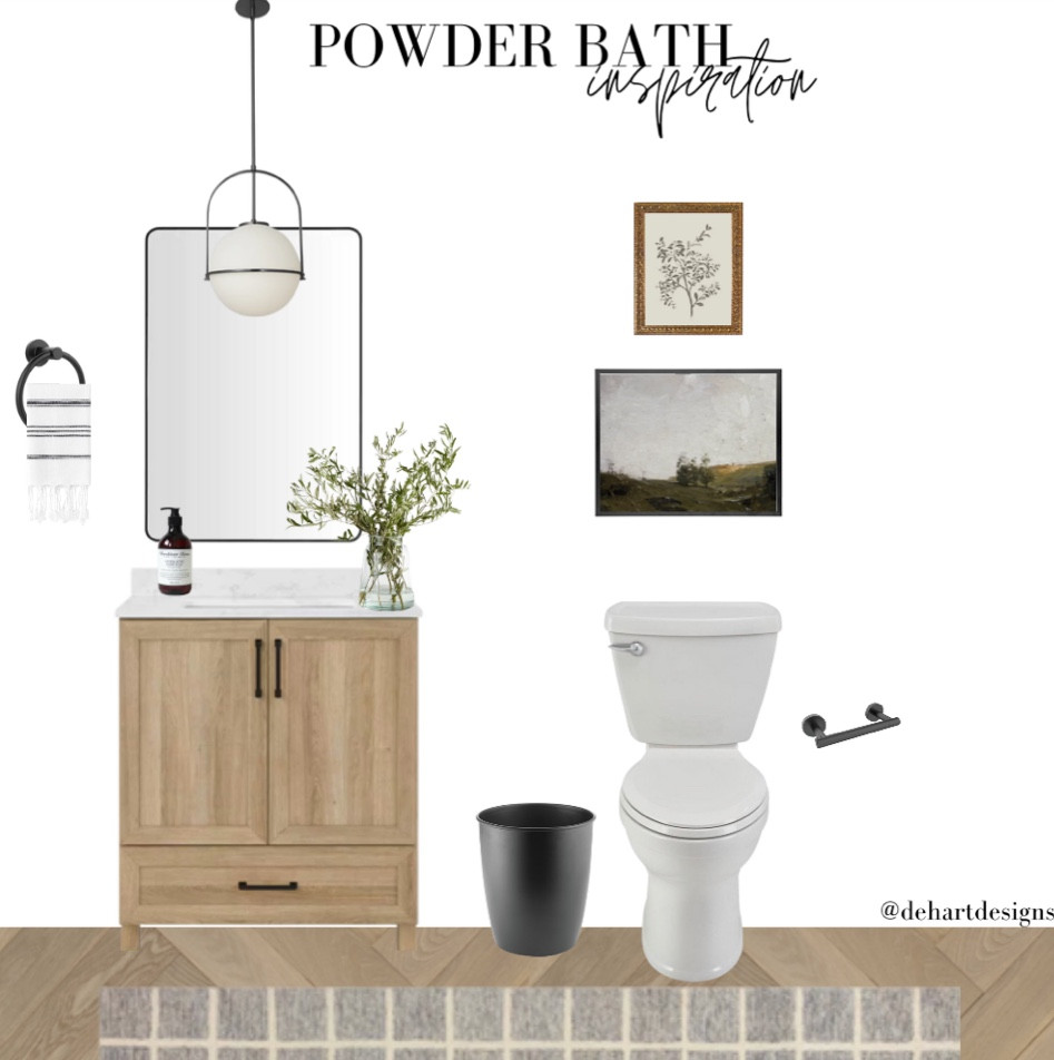 Powder bath inspiration that’s so simple by so clean and and beautiful. Everything is linked below! 

#bathroom #powderbath #vanity #mirror  

#LTKhome