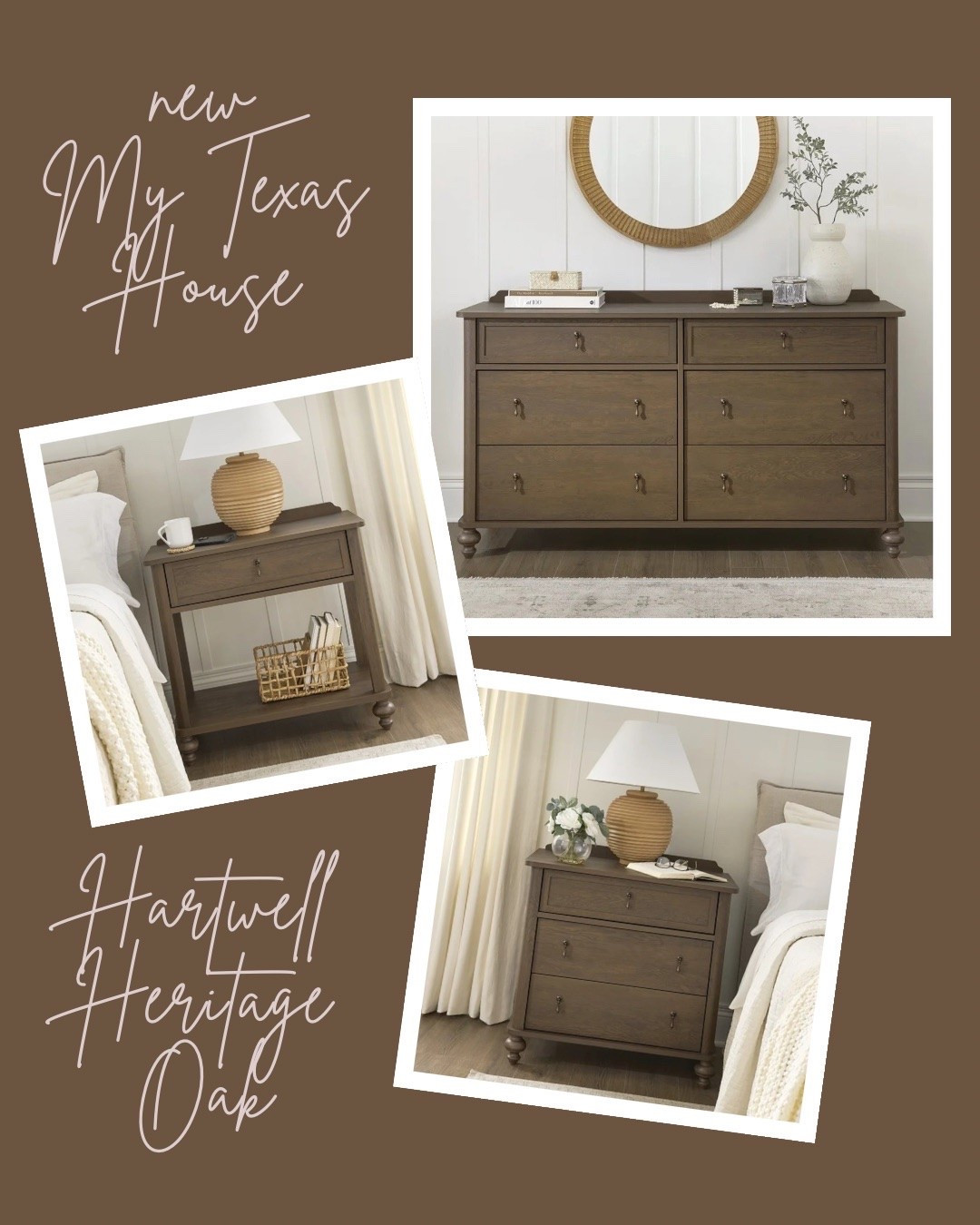 New! How gorgeous is this My Texas House Hartwell bedroom furniture- heritage oak
Selling fast! 

New arrivals, bedroom furniture, more Texas House

#LTKHome