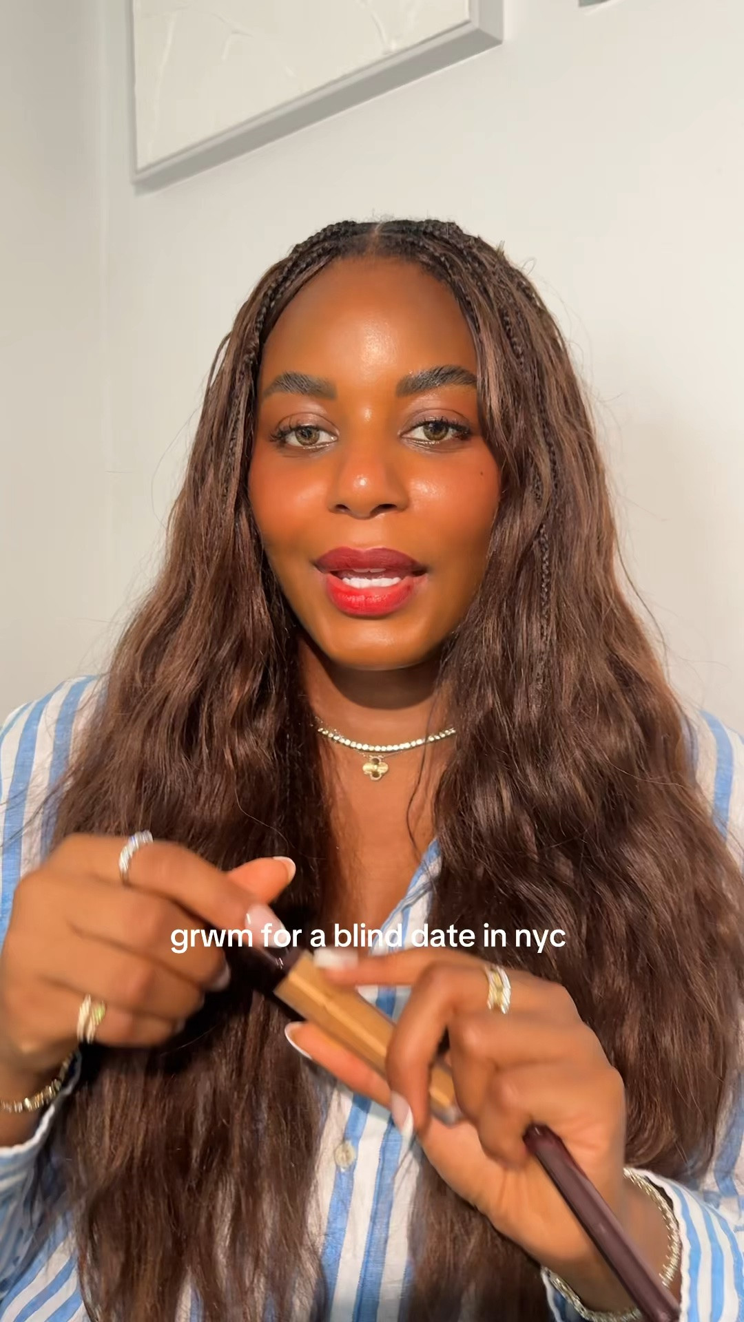 GRWM with a blind date in NYC. Keeping my makeup fresh and classic for a dinner date. Using hourglass cosmetics, Armani beauty, L’Oréal, and more .. For more links to wedding guest dress summer, fall outfits women, teacher outfits, country concert outfits, date night outfits, back to school outfits, concert outfit ideas, fall wedding guest dresses, business casual workweawr, work outfits,  follow me on LTK! ✨

#LTKsummer #LTKbeauty #LTKstyletip