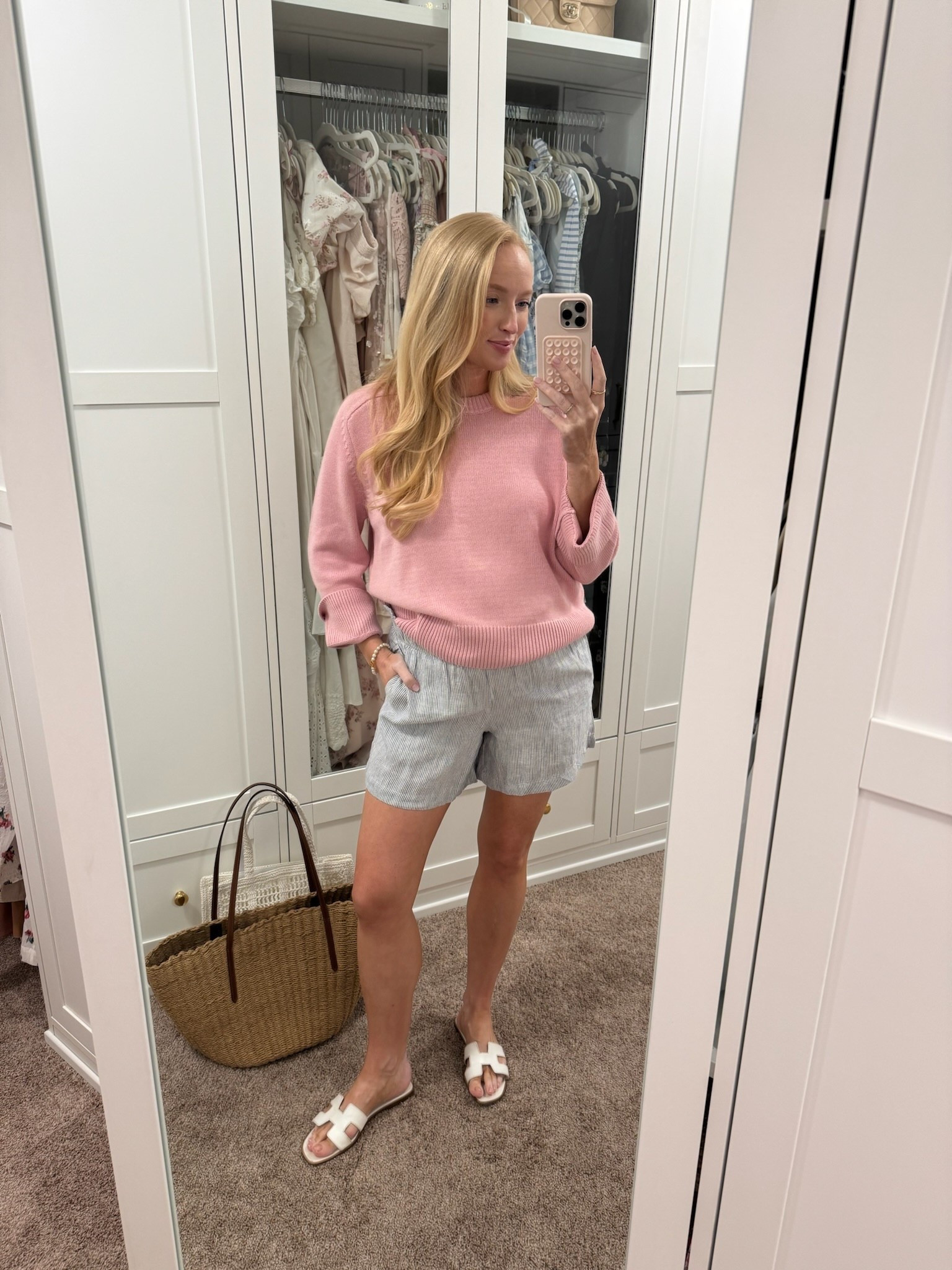 Casual daytime summer outfit! This would be good for travel. I love how lightweight these shorts are. They are not lined though. Wearing size small. Summer outfits // summer shorts // casual outfits // shopping outfits // travel outfits 

#LTKSummerEdit #LTKTravel #LTKBump