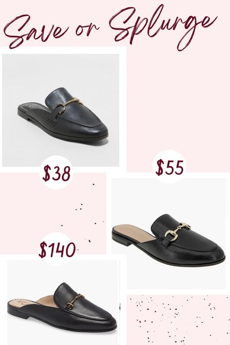 Save or splurge! Mules are a definite must have shoe for this fall! Both Target and Nordstrom
Have great mules depending what price point you are looking for  

#LTKshoecrush #LTKsalealert #LTKunder100