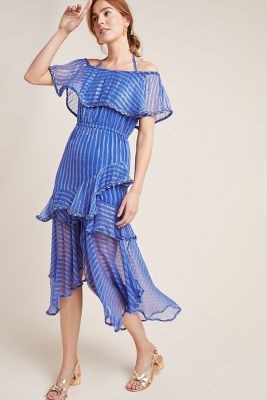 Ambrosia Ruffled Midi Dress | Anthropologie (US)