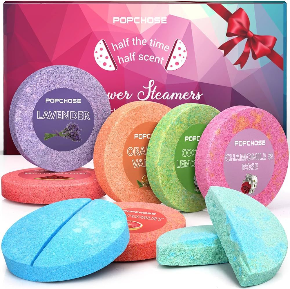 POPCHOSE Shower Steamers Aromatherapy - 8 Pack Shower Bombs for Self Care & SPA - Birthday Gifts ... | Amazon (US)