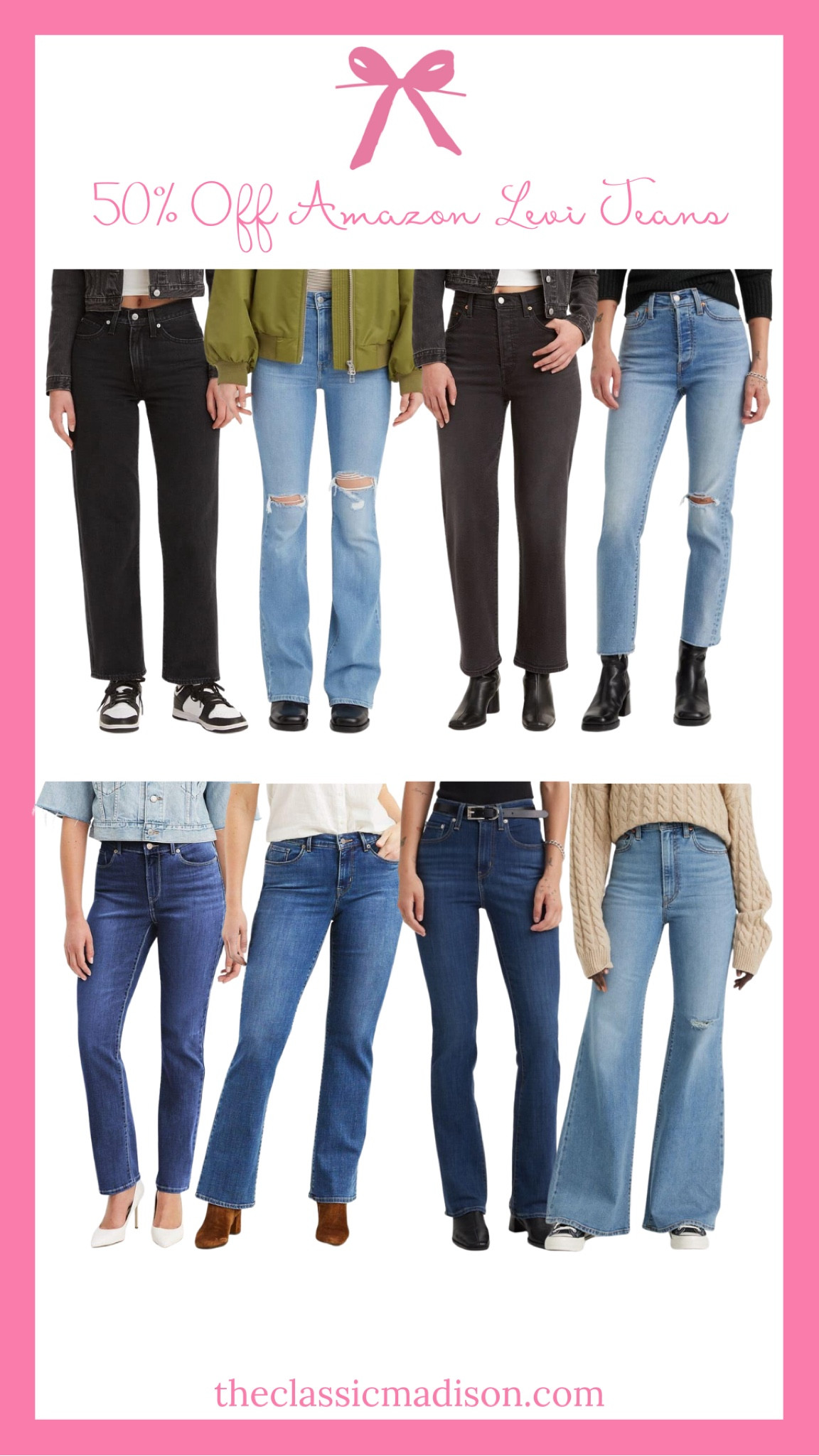 👖 Black Friday Denim Deals! Levi’s jeans are up to 50% OFF on Amazon right now. Whether you’re looking for classic styles or trendy fits, this sale has something for everyone! 💙

✨ Favorites:
1️⃣ High-rise skinny jeans for a timeless look
2️⃣ Straight-leg styles for casual chic vibes
3️⃣ Flared fits for a retro touch

📌 Don’t miss this steal—tap to shop now before your size sells out! 💬 What’s your go-to denim style? Comment below!

#LevisOnAmazon #BlackFridayDeals2024 #LTKDenim #AffordableFashion

#LTKSaleAlert #LTKCyberWeek #LTKStyleTip