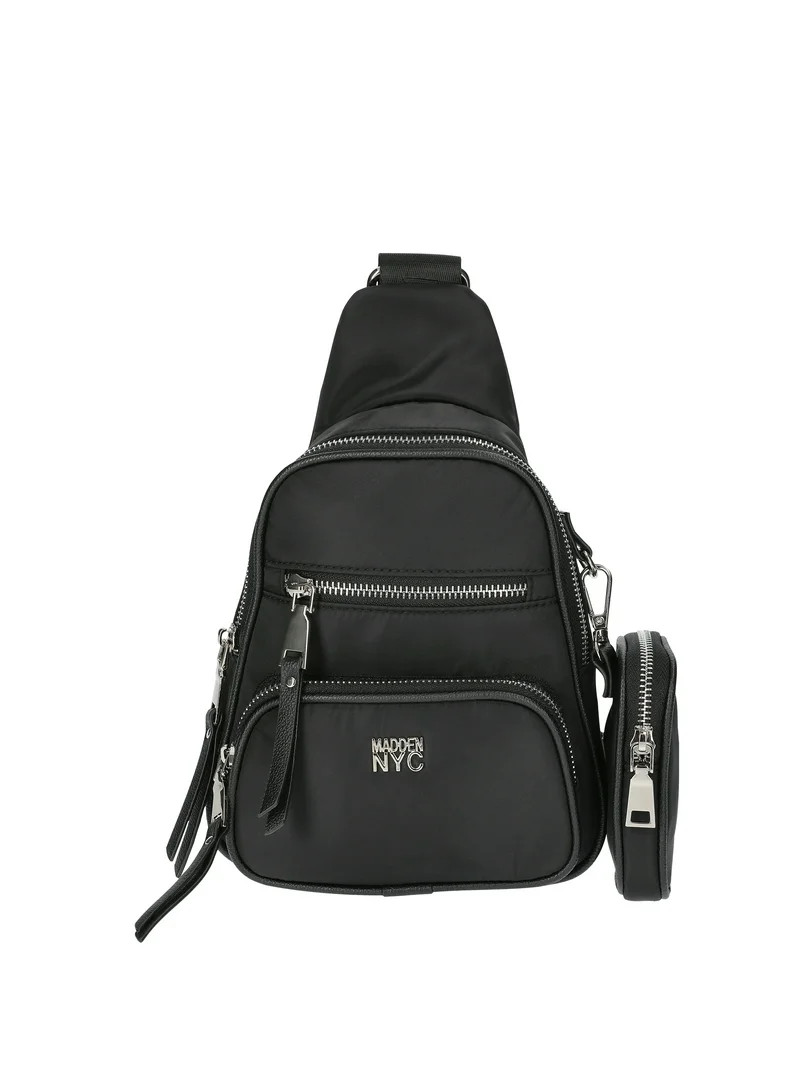 Madden NYC Women's Core Sling Bag, Black | Walmart (US)