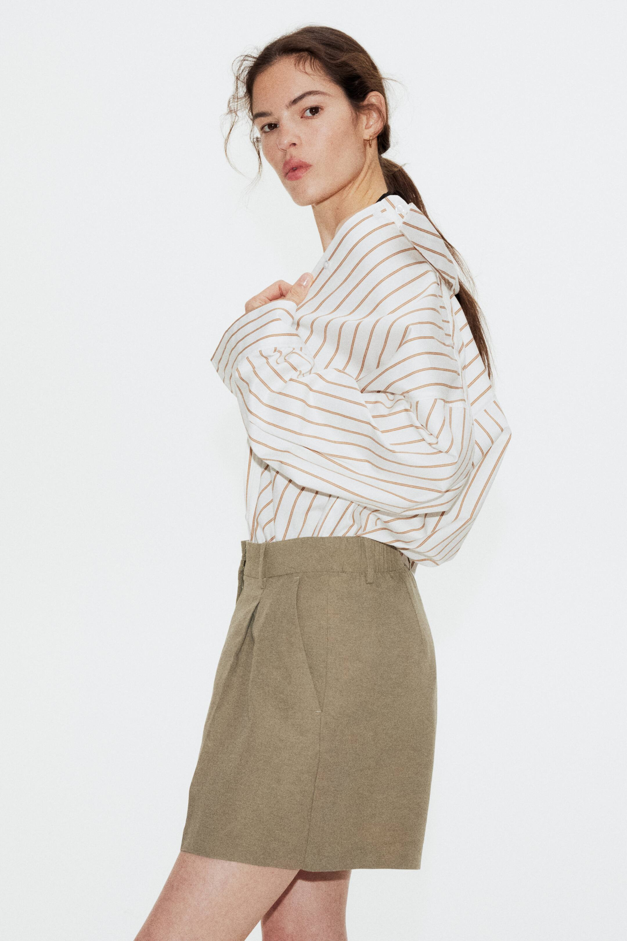 Linen-Blend Shorts | H&M (US + CA)