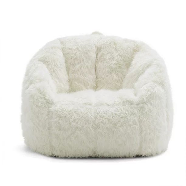 Big Joe Milano Bean Bag Chair, Ivory - Walmart.com | Walmart (US)