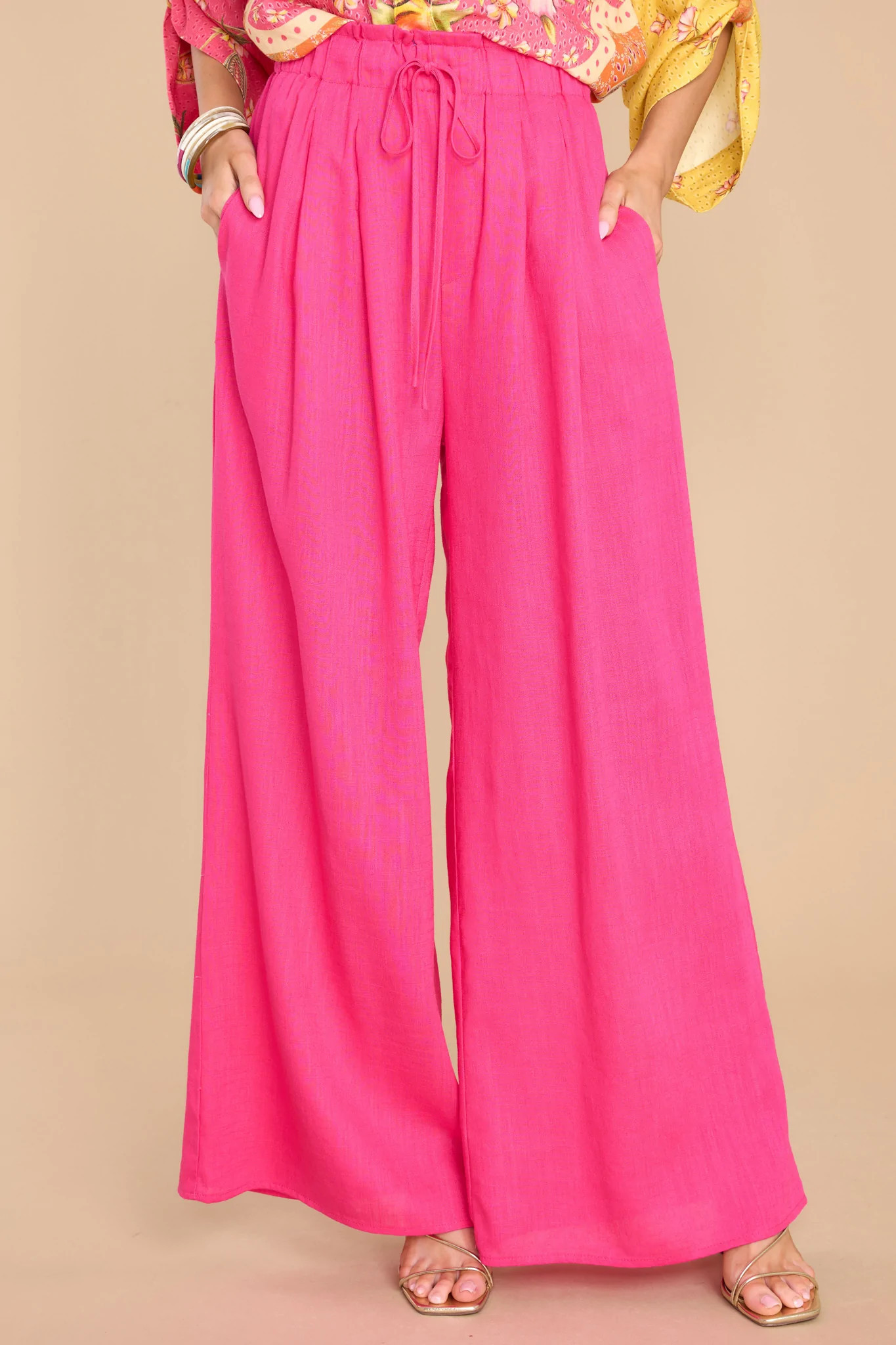 Lush Life Fuchsia Pants | Red Dress 