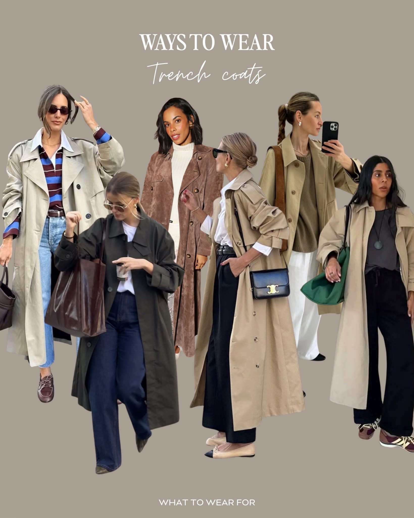 Ways to wear a trench coat this spring 🧥