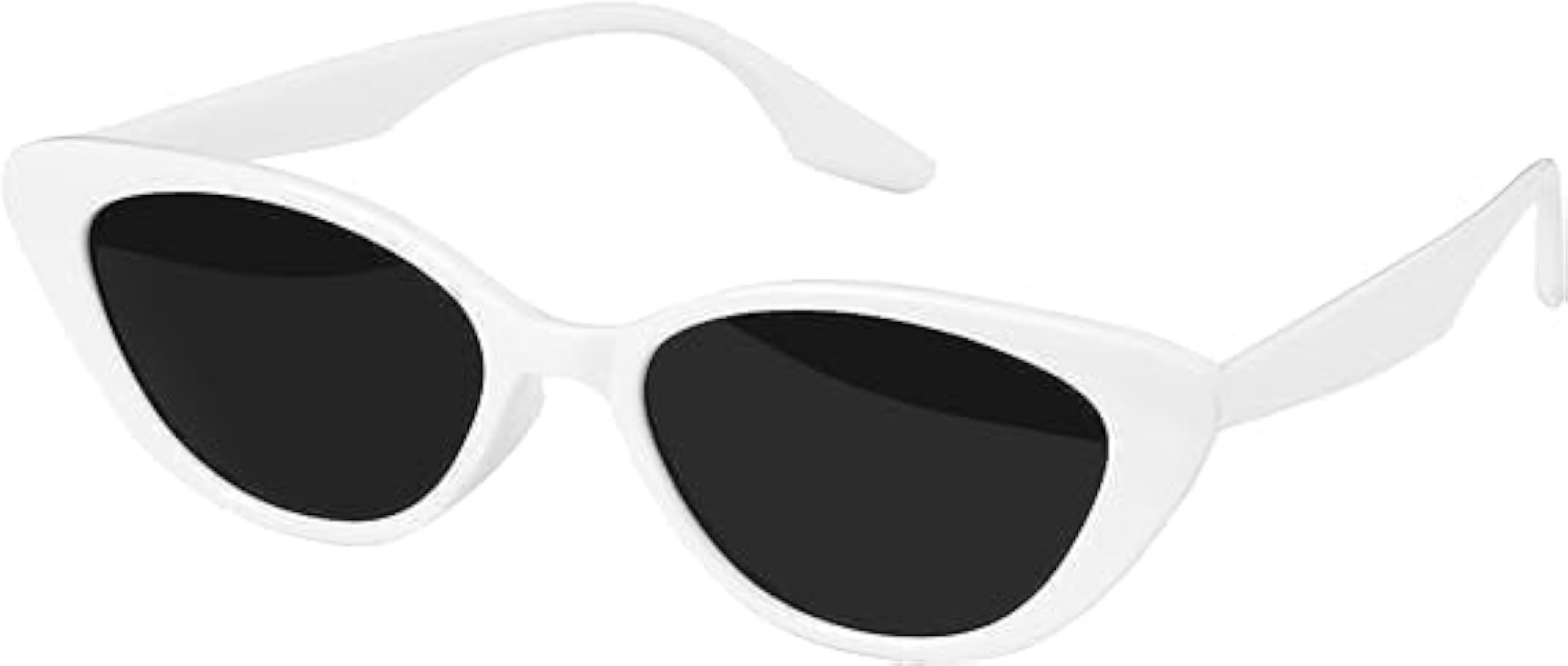 TRIXES White Retro Cat Eye Sunglasses - Novelty Glasses for Women - Halloween Accessory - Vintage... | Amazon (DE)