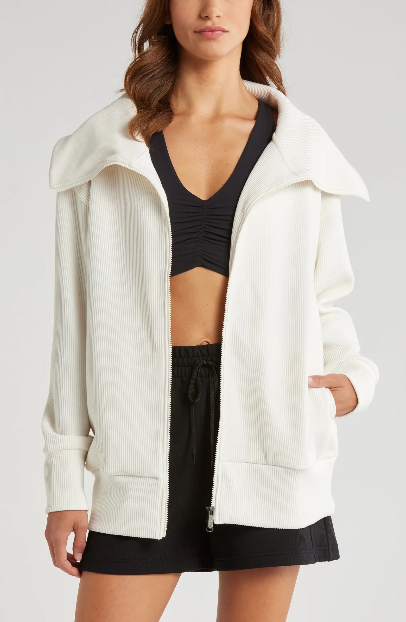 Ottoman Rib Zip Jacket | Nordstrom