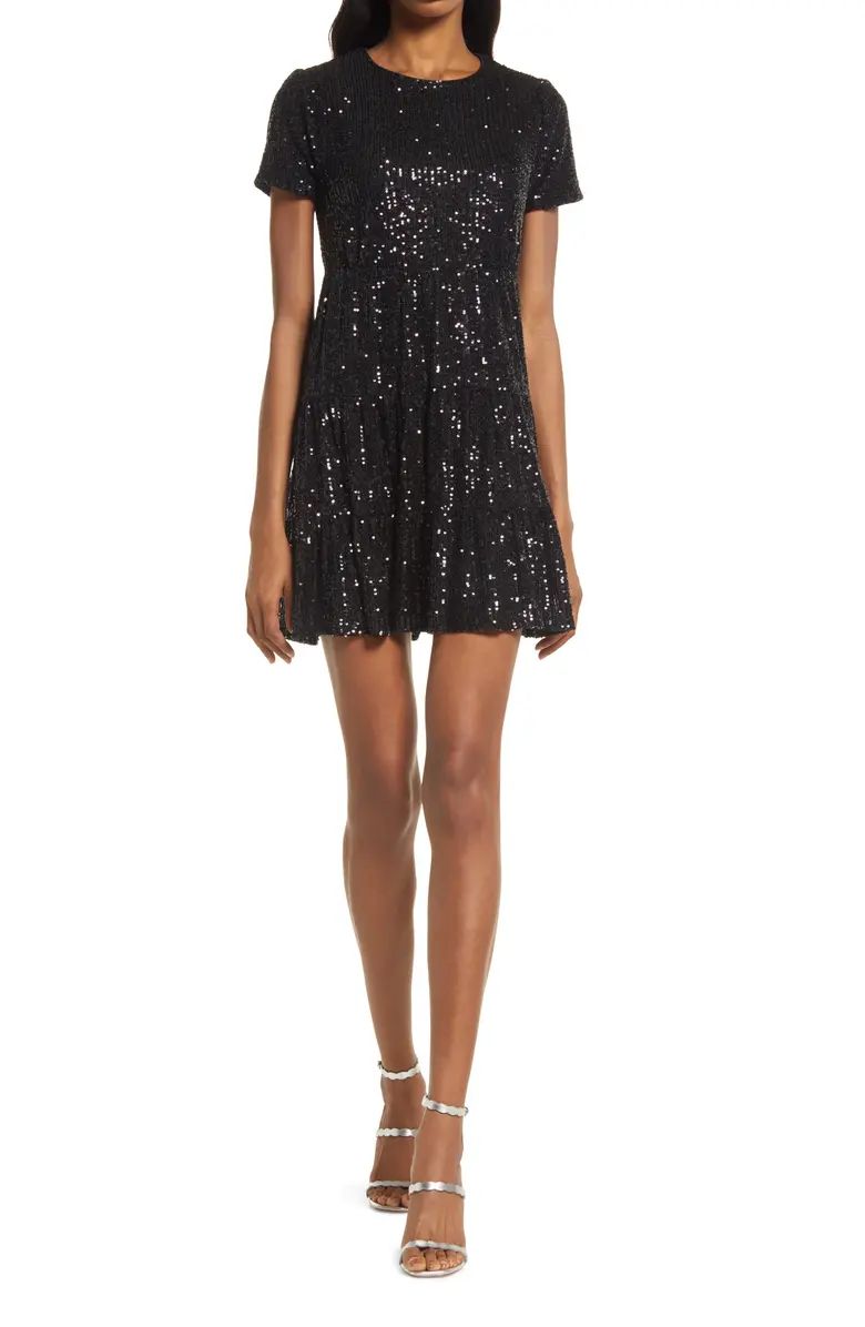 Taking a Shine Sequin Fit & Flare Dress | Nordstrom