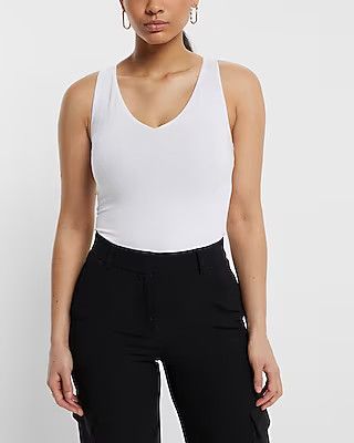Supersoft Fitted V-Neck Tank | Express