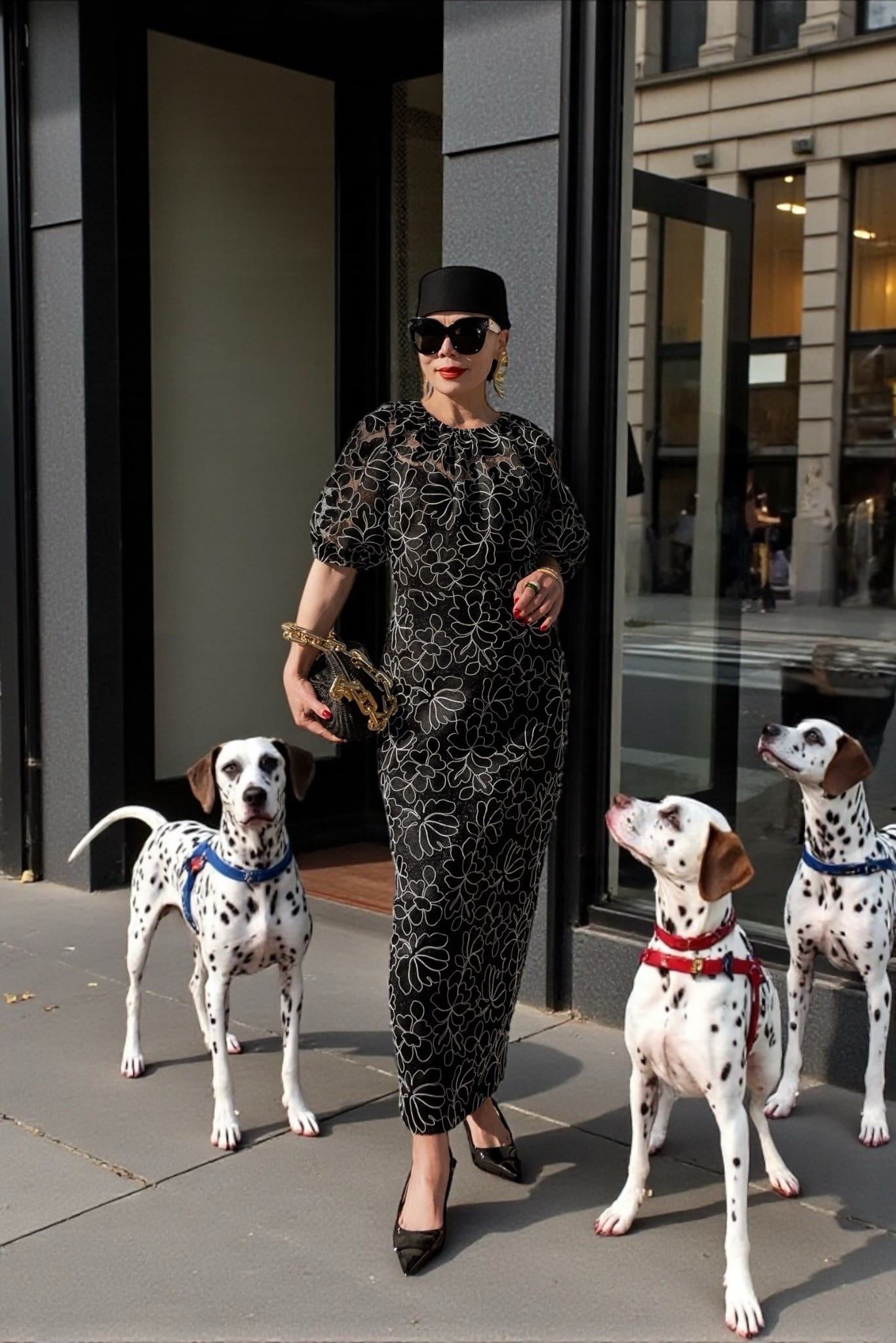 Holiday dressing turns dramatic, finished with a subtle AI touch.

#LTKootd #LTKHoliday