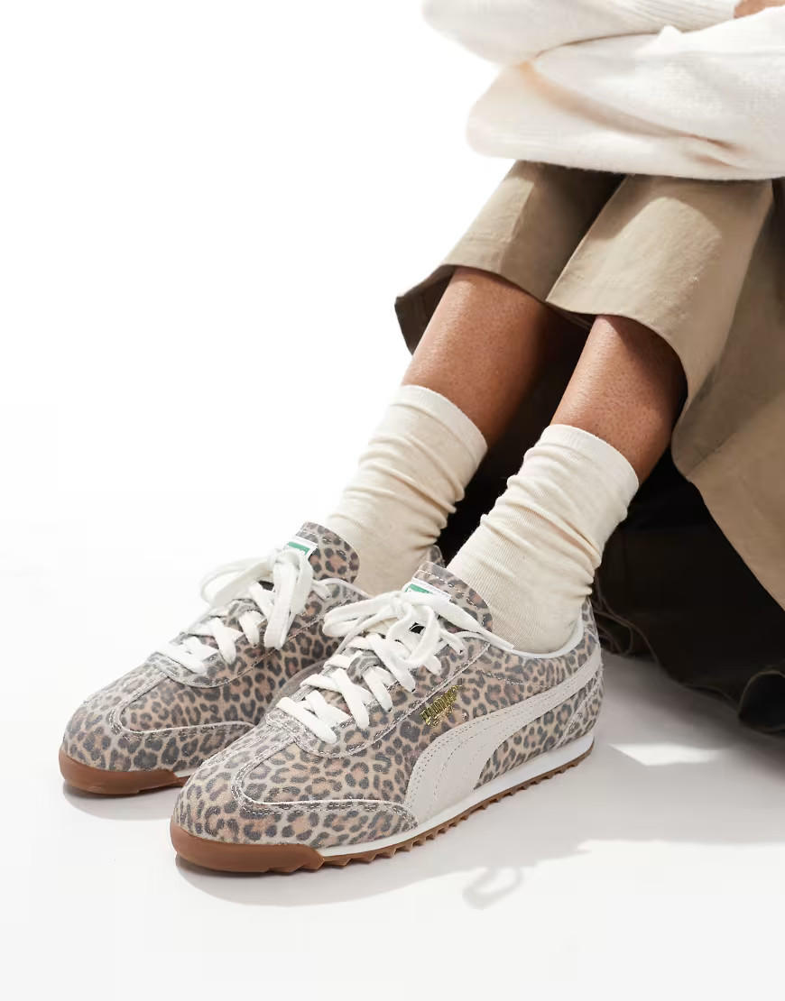 Puma Arizona trainers in leopard print-Brown | ASOS (Global)