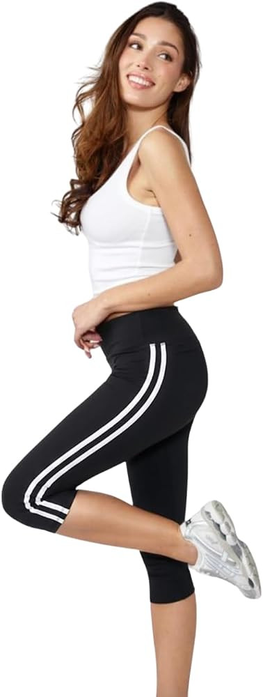 Almere Foldover Lounge and Everyday Capri Athleisure Leggings, Yoga Pants | Amazon (US)