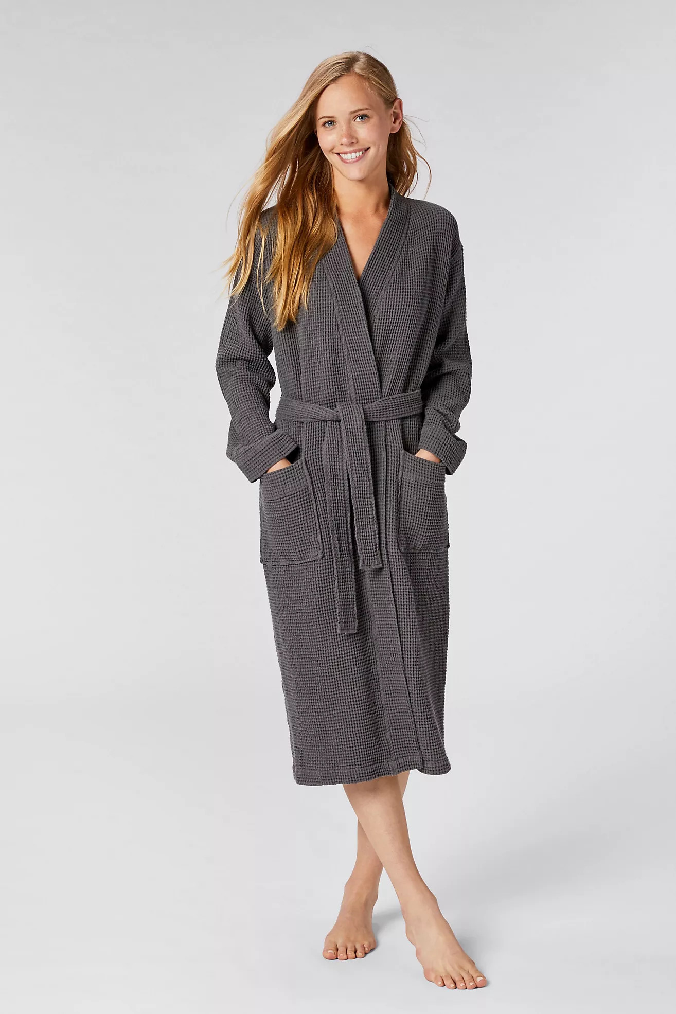 Coyuchi Unisex Organic Waffle Robe | Anthropologie (US)