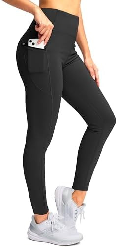 SANTINY Women's Fleece Lined Winter Leggings Water Resistant High Waisted Thermal Hiking Running ... | Amazon (US)