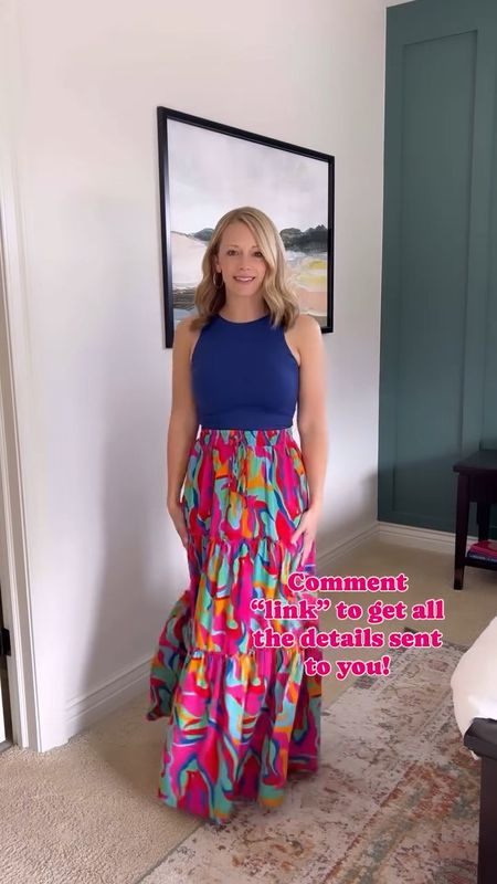 Colorful summer or vacation outfit! Love this flowy skirt and these bodysuit-like tanks are the best! I have it in three colors 😍
.
.
.


#LTKFindsUnder50 #LTKTravel #LTKSeasonal