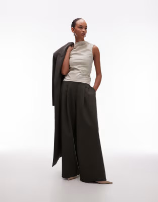 ASOS DESIGN oversized balloon barrel leg trousers in olive | ASOS | ASOS (Global)