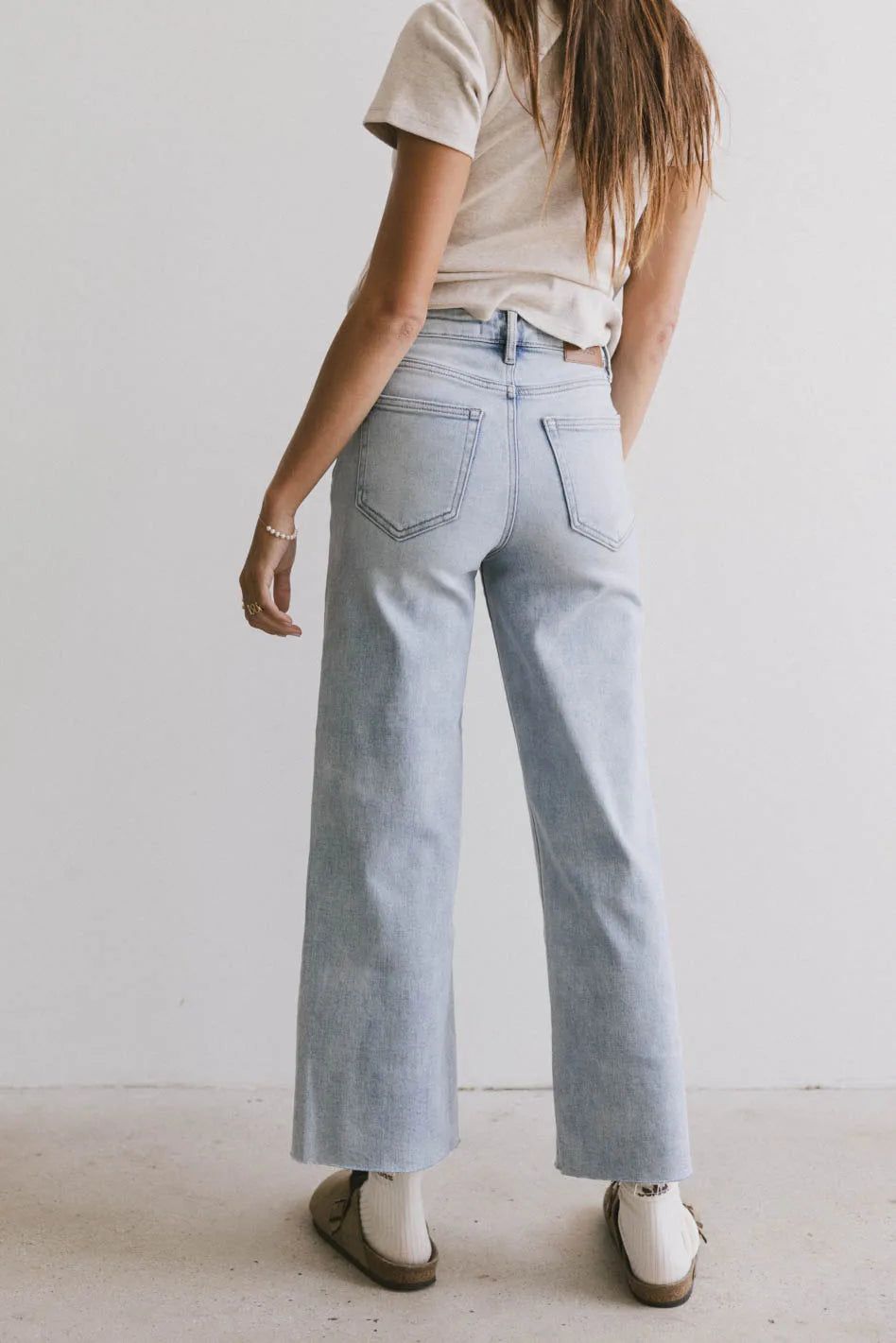 Colette Wide Leg Jeans in Light Wash | Böhme US