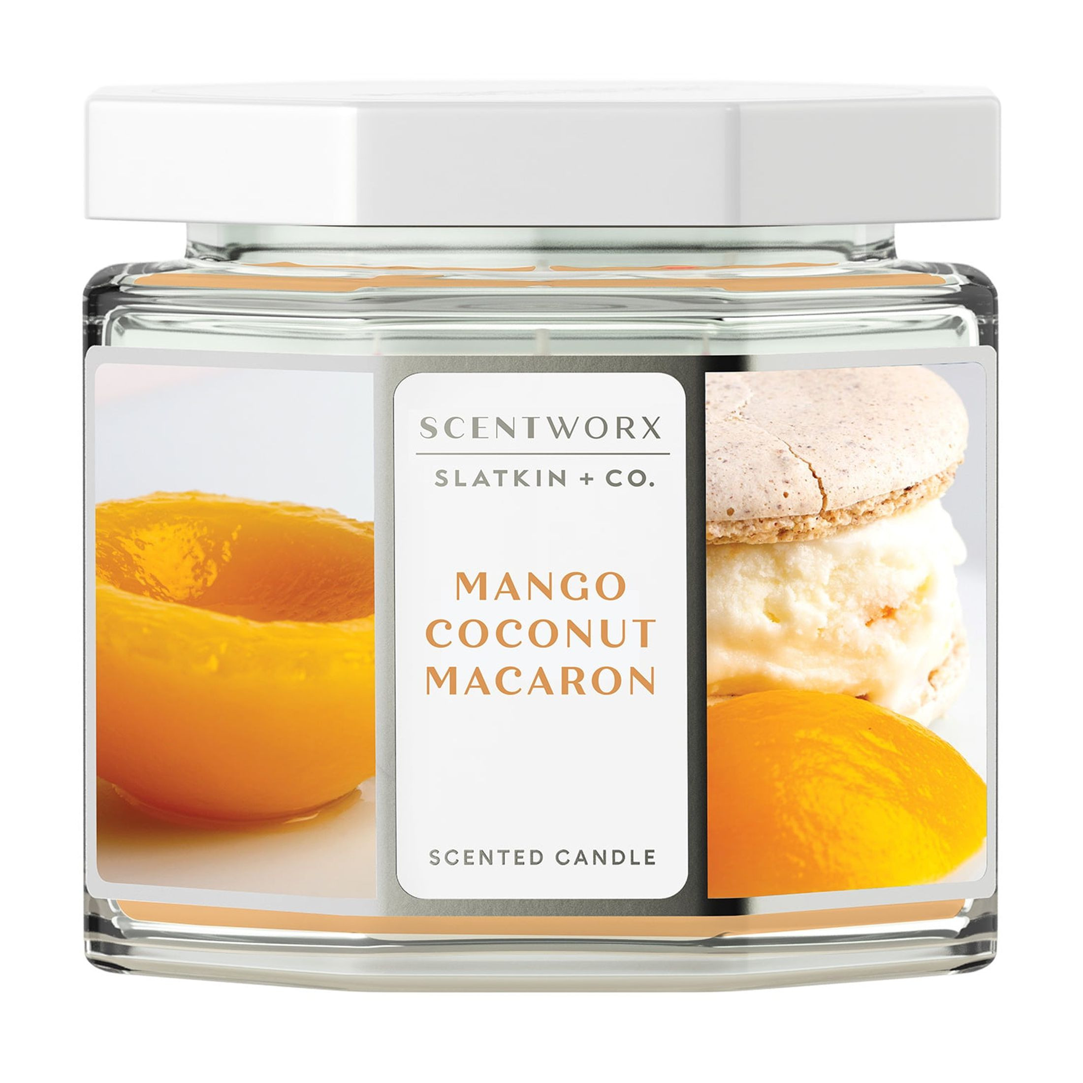 Scentworx 14.5 oz Mango Coconut Macaron 3-Wick Jar Candle | Walmart (US)